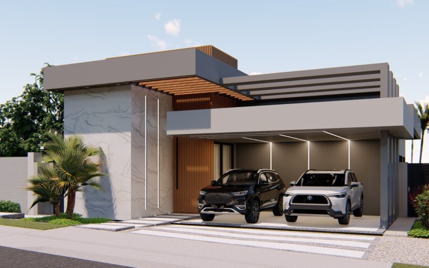 CASA DE ALTO PADRÃO EM CONSTRUÇÃO NO CONDOMINIO RESIDENCIAL VEREDAS – 3299