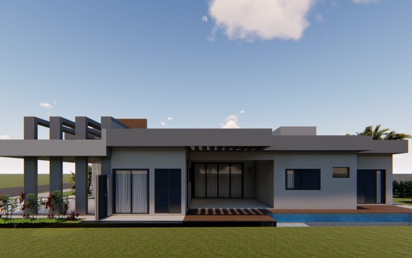 CASA DE ALTO PADRÃO EM CONSTRUÇÃO NO CONDOMINIO RESIDENCIAL VEREDAS – 3299